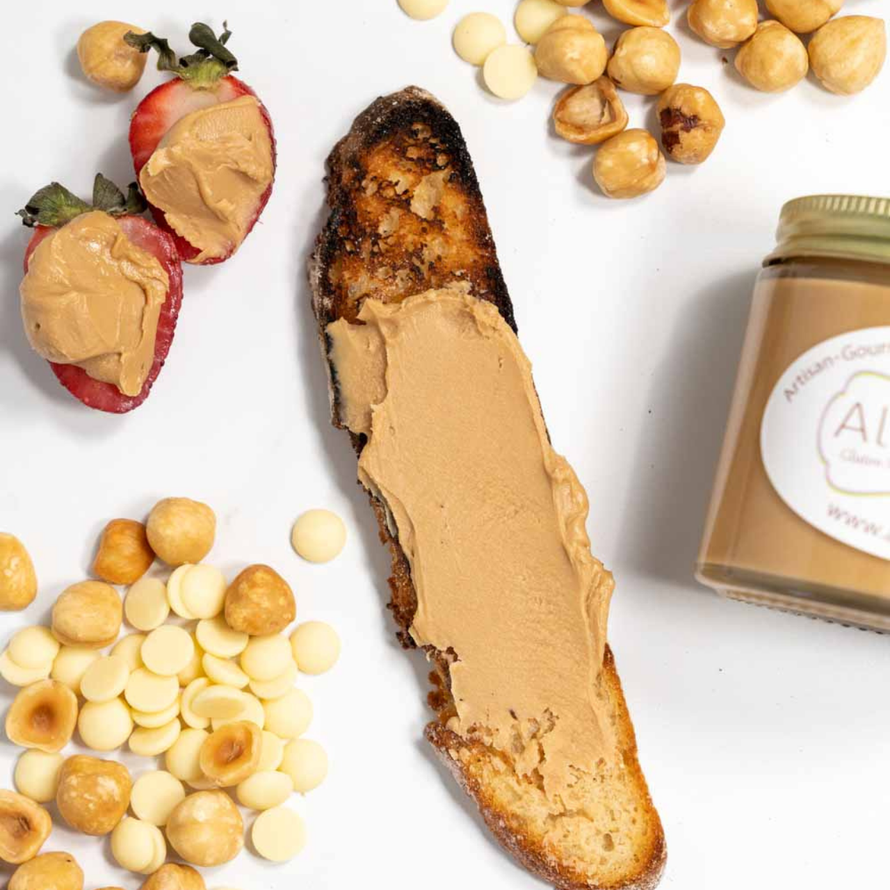 Nocciola Bianca White Chocolate Hazelnut Spread (gf) • Farmers Markets To Go